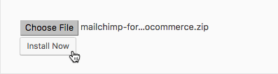 Installing the Plugin - Mailchimp for WooCommerce